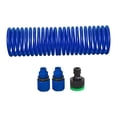thumbnail image 3 of Manguera de jardín en espiral, manguera de agua para césped portátil para exteriores con conector rápido flexible para grifos, patios, camiones, Azul, 3 of 8