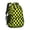 Yellow and Black, variant on Blue and Black Wavy Checkered Pattern Backpack for School, Cute School Bag with Adjustable Shoulder Straps and Padded Back, 16.9"x12.6"x5.9"