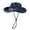 Blue, variant on Cowboy Hats for Women Summer Holiday Panama Style Outdoor Sun Hat Shapeable Brim Retro Cowboy Straw Hat Beige