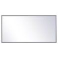 thumbnail image 7 of Home Decorative Modern Metal Frame Rectangle Mirror 14X28" - Grey, 7 of 7