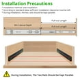 thumbnail image 4 of Heavy Duty Full Extension Drawer Slides - 100LB Ball Bearing Side Mount Rails for Kitchen Cabinets & Dressers - Smooth & Durable Without Lock, 5 Pairs, Size: 14×1.77×0.5inch, 4 of 9