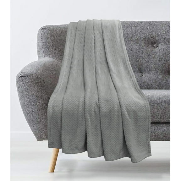 Plush Heaven Chevron Throw