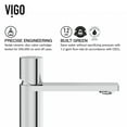 thumbnail image 6 of VIGO Halsey Single Handle Single-Hole Bathroom Faucet in Chrome, 6 of 11