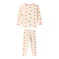 thumbnail image 4 of WIBACKER 2-7 Years Toddler and Little Girls' Long Sleeve Pajamas Set Cotton Top and Pants 2 Piece Sleepwear Pjs - Stars, 4 of 12