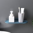 thumbnail image 4 of PIX-LINK Estante de pared, estantería de pared impermeable autoadhesivo ABS fuerte soporte de carga flotante para baño PIX-LINK Estantes, estantes y cajones, 4 of 6