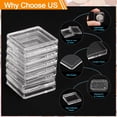thumbnail image 3 of Uxcell 20 Pcs 30mm Soportes para Monedas de Dólar de Plata Cubiertas de Plástico Acrílico Clear Suministros para Colección de Monedas, 3 of 6
