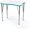 White/Ocean, variant on Tot Mate Versa Markerboard Desks, Adjustable Height Kids Table, Ocean, 14 - 23" H, Shutter