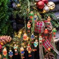 thumbnail image 2 of 36 adornos de cascanueces para árbol de Navidad, figuras de cascanueces colgantes, decoraciones navideñas de madera., 2 of 7