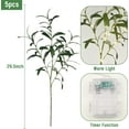 thumbnail image 5 of 5pcs 29'' Olive Branches for Vases with Battery Operated Lights, Lighted Olive Tree Branches with Timer, Artificial Greenery Stems Decor for Centerpieces Flower Arrangements Vases, 5 of 13