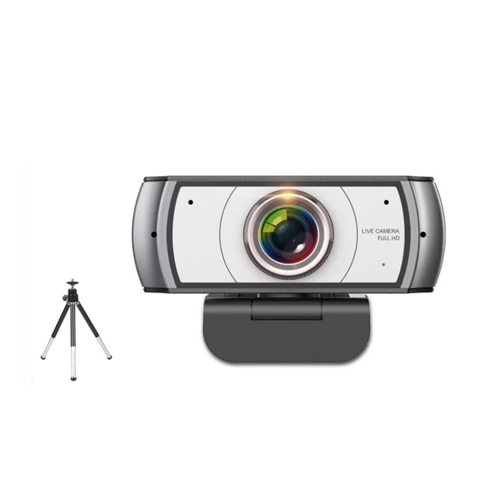 Webcam 120° Wide Angle Webcam Full HD 1080P With Tripod For Conferencing, Live Streaming, Recording ,Easy to Install
