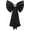 Black, variant on Women Detachable Satin Bridal Bow Wedding Dress Back Decor for Bridal Party Prom
