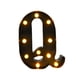 thumbnail image 4 of Letrero con letras del alfabeto iluminado, marquesina iluminada, decoración para exteriores, aniversario, dormitorio, cumpleaños, cafetería, , Q Tamaño: 681 x 858 x 157 pulgadas, 4 of 8