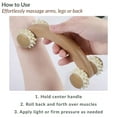thumbnail image 5 of Natural Wooden Handheld Massage Roller - Four Spiked Rollers, 5 of 9