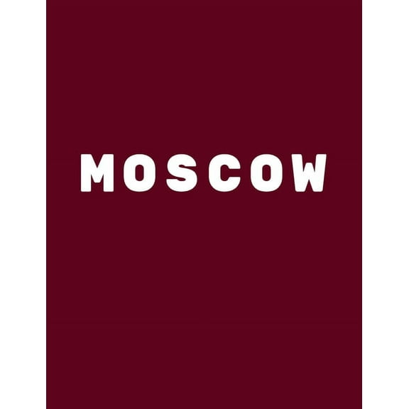 Moscow: Decorative Book to Stack Together on Coffee Tables, Bookshelves and Interior Design - Add Bookish Charm Decor to Your Home - Stack Deco Books together to create Your unique Fashion Design styl