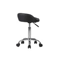 thumbnail image 4 of Impressions Vanity Shauna Swivel Vanity Stool Chair with Adjustable Height and Comfy Foam Seat (Black), 4 of 5