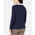 thumbnail image 2 of Karen Scott Womens Cable Knit Pullover Sweater, Blue, Small, 2 of 2