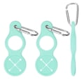 thumbnail image 1 of Clip de hebilla para botella de agua Uxcell [3PCS] - Soporte para taza de agua con gancho para toalla - [Verde - Silicona - 3.81IN] Soporte portátil y seguro para botellas, 1 of 6