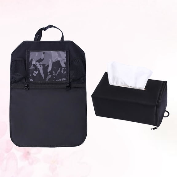 BESTYASH Car Seat Organizer 1 Set, Rectangular Black Storage Bag for Vehicle Interior
