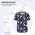 thumbnail image 5 of Rocae Astronaut Corgi for Breathable Men's Baseball T-Shirt Fashionable Casual Baseball Jersey, Moisture-wicking Sportswear 4X-Large, 5 of 9