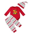 thumbnail image 4 of CAICJ98 Baby Christmas Outfit My 1st Christmas Newborn Baby Boy Girls Funny Xmas Pattern Romper Clothes Set (Watermelon Red,18-24 Months), 4 of 6