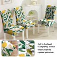 thumbnail image 5 of Dining Chair Covers Lemon Print Set of 4 Lovely Yellow Fruit Design Washable Polyester Stretch Slipcovers Removable Protector for Fresh Fresh Look, 5 of 7
