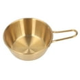 thumbnail image 5 of Bol en Acier Inoxydable Design Simple Anti-Brûlure avec Poignée pour Camping Randonnée Or, 5 of 5