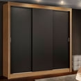 thumbnail image 1 of Ropero Closet Madesa Lyon Plus 3 Puertas Corredizas Marrón, 1 of 5