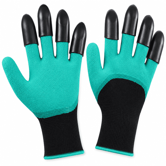 Generic Gardening Gloves with Claw Tips, Rubber Coated Garden Gloves for Planting, Digging and Weeding, Non Slip Protective Work Gloves for Yard