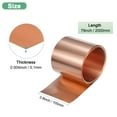 thumbnail image 3 of Rollo de lámina de cobre Uxcell, 2000 x 100 x 0.1mm/ 6.56ft x 3.9" x 0.004" Rollo de lámina de cobre para reparación del hogar/DIY, 3 of 7