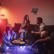 Niceauty Metal Film p Wall Sign for Vintage Home Theater Decoration