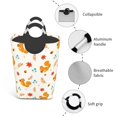 thumbnail image 3 of Pofeuu Squirrel Maple Leaves And Nuts Print Laundry Basket, Laundry Hamper, Collapsible Laundry Baskets, Dirty Clothes Hamper, Waterproof with Foam Protected Aluminum Handles, 3 of 5