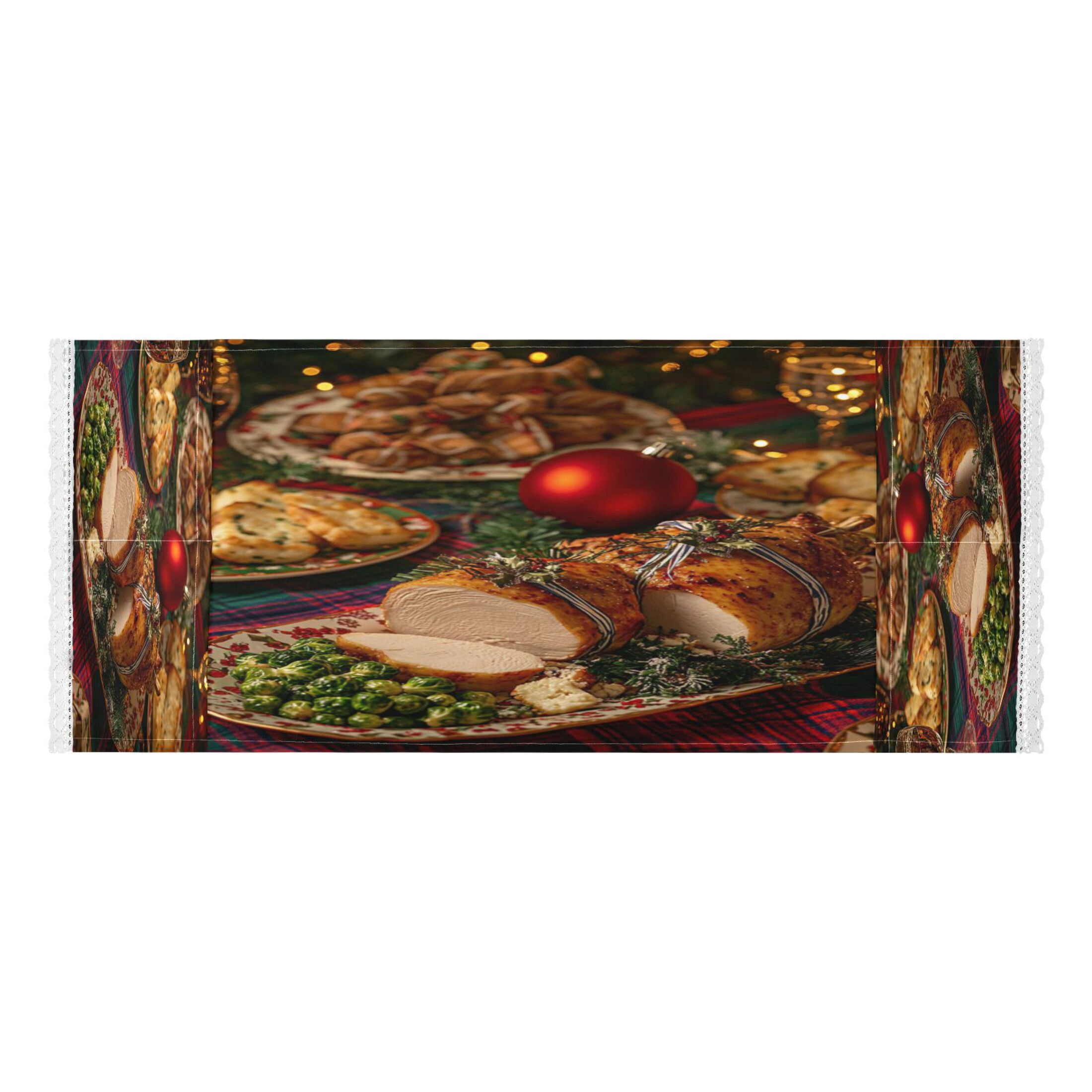 Roast ChickenWasher and Dryer Covers Dust-Proof and Oil Resistant Fridge Cover with 4 Storage Pockets Washing Machine Top Cover for Laundry Kitchen Home 51.2 x 22 In