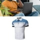 thumbnail image 4 of Camisa de manga corta camiseta blanca con botones y estampado de moda para hombre suave para la piel para el trabajo diario ANGGREK  Otros, 4 of 7
