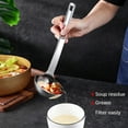 thumbnail image 2 of Hvanam Stainless Steel Oil Separator Soup Ladle Gravy Food Fat Separator Skimmer Spoon Grease Strainer Separater Hot Pot Oil Filter Spoon For Home Kitchen And Cooking,Soup Colander 12 Inch, 2 of 9