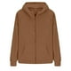 thumbnail image 5 of Chaquetas y abrigos casuales con capucha y manga larga para mujer, chaqueta de invierno cálida con cremallera y capucha, abrigo de color liso para mujer, 5 of 5