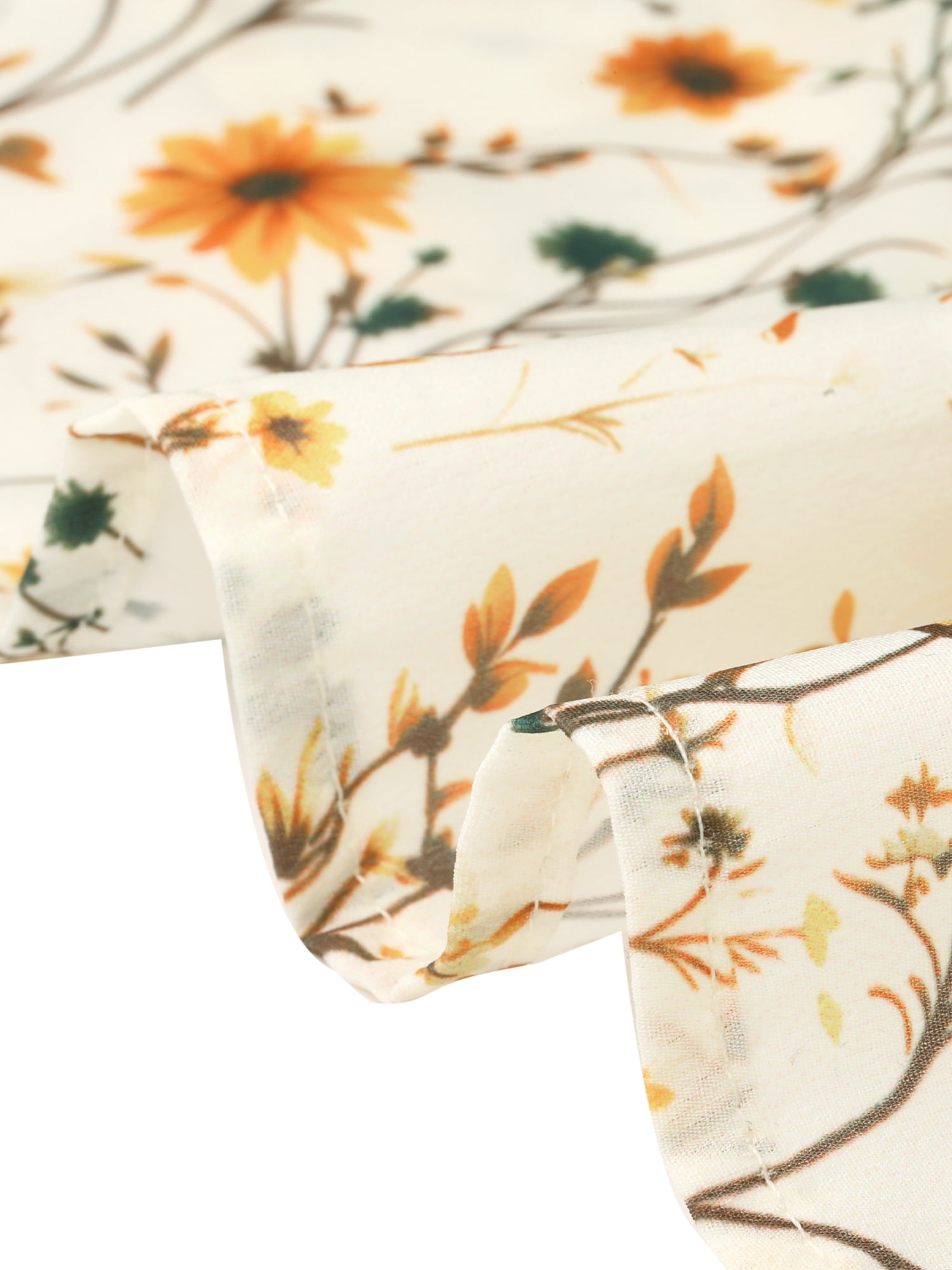 DARING DIVA Women's Plus Size Floral Half Placket Short Sleeve Blouses 3X Light Yellow