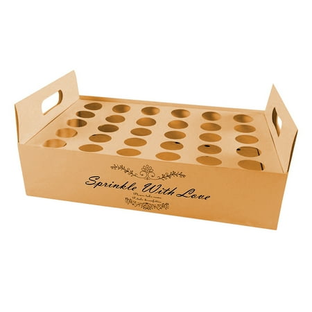 

Confetti Cone Stand Brown Paper Storage For Wedding DIY Box Party Favor 30 Holes