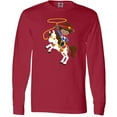 thumbnail image 3 of Inktastic African American Boy, Little Cowboy, White Horse Long Sleeve T-Shirt, 3 of 5