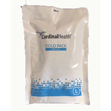 Cardinal Health Instant Therapeutic Cold Pack Large 6'' x 9'' Vinyl Disposable, Case of 16
