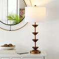 thumbnail image 6 of SAFAVIEH Lani 32 in. H Table Lamps with USB Port, Antique Gold, Set of 2, 6 of 17