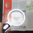 thumbnail image 4 of Magnifying Glass with LED Lights & 10X+5X Illuminated 2 Lens Set, 4 of 8