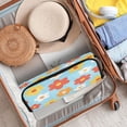 thumbnail image 6 of Hair Tools Storage with Heat Resistant Mat- Tri-color Pattern Printed Curling Iron Travel Bag/Flat Iron Case for Women, 6 of 8