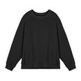 thumbnail image 3 of USNSM Men's Raglan Sleeve T-Shirt Casual Cotton Geometric Textured Loose Base Shirt Round Neck Long Sleeve Pullover Tops Black XL, 3 of 3
