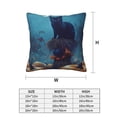 thumbnail image 3 of Halloween Throw Pillow Covers, Halloween Pumpkin Black Cat Halloween Decorations Square Pillow Cases with Invisible Zipper for Bed Couch Sofa, Farmhouse Halloween Decor-2 Pack 18x18, 3 of 6