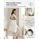 thumbnail image 4 of Cesto de ropa SONGMICS 110 L con tapa y 2 bolsas forradas, color gris ULCB52WG, 4 of 9