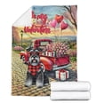 thumbnail image 2 of Be My Valentine's Schnauzer Truck Full of Love Flower Balloon Cozy Fleece Blanket Miniature Schnauzer Dog Lover Warm Soft Throw Blanket - 02029, 2 of 5