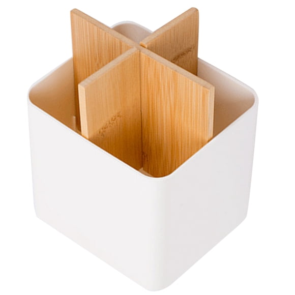 UPGRATOR Makeup Organizer Vanity Brush Holder with Multiple Grid Compartments in Assorted Colors