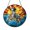 Acrylic 3.5 Inch, variant on Dalmatian Glass Suncatcher Window Ornament, Winter Landscape Dog Design, Charming Seasonal Hanging Decor