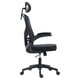 thumbnail image 3 of Silla de Oficina Flux Base EC343HR, Reposabrazos Abatibles, Soporta hasta 100Kg, Color Negro, 3 of 4