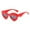 Red, variant on Pink Polarized Sunglasses For Women UV - Protection Womens Womens Aviator Sunglasses Plastic UV 400 Glasses Oversized Classic Trend Ladies Sunglasses Sparkling Large Frame One Size